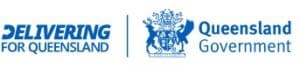 Queensland Government logo with the text 